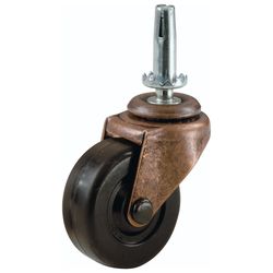 Shepherd Hardware 2 in. D Swivel Soft Rubber Caster 80 lb 2 pk