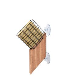 Songbird Essentials Woodpecker Wood Suet Window Feeder