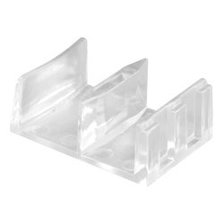 Prime-Line 5.4 in. H X 1-9/16 in. W Clear Frameless Shower Door Bottom Guide