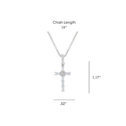 Montana Silversmiths Women's Acadian Cross Silver Necklace Water Resistant