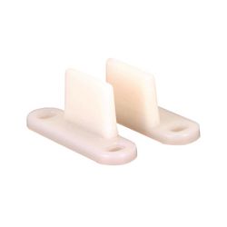 Ace Matte White Plastic Closet Door Guide 2 pc