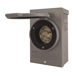Reliance Controls PB Series 20 amps 120/240 V 1 space 1 circuits Surface Mount Power Inlet Box