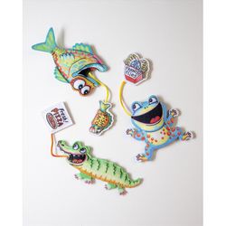 Fuzzu Fast Food For Cat Multicolored Frog and French Catnip Toy One Size 1 pk