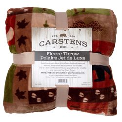 Carstens Inc 68 in. H X 54 in. L Multicolored Polyester Plush Throw Blanket