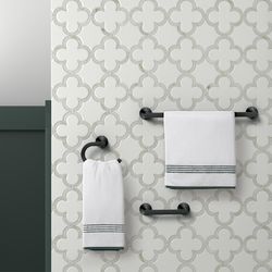 Moen Mikah Matte Black Accessory Kit 24 in. L Die Cast Zinc