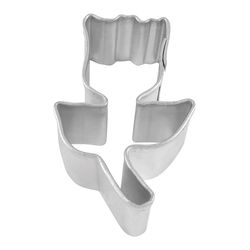 R&M International Corp 1 in. W X 2 in. L Mini Tulip Cookie Cutter Silver 1 pc