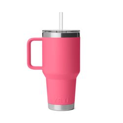 YETI Rambler 35 oz Tropical Pink BPA Free 2.0 Straw Mug