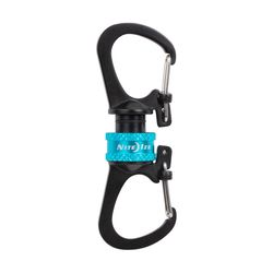 Nite Ize SlideLock Aluminum Blue Locking Carabiner