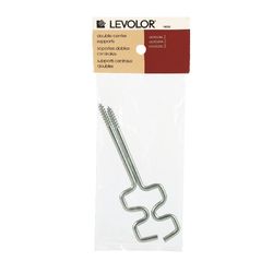 Kenney Silver Traditional/Transitional Curtain Rod Support Hook n/a in. L