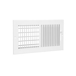 Tru Aire 6 in. H X 12 in. W 2-Way Powder Coat White Aluminum Wall/Ceiling Register