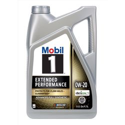 Mobil 1 Extended Peformance 0W-20 Gasoline Synthetic Motor Oil 5 qt