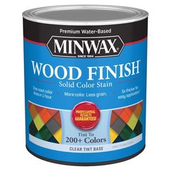 Minwax Wood Finish Water-Based Solid Clear Tint Base Wood Stain 1 qt