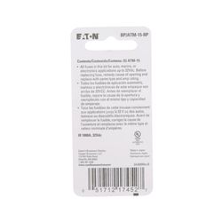 Bussmann 15 amps ATM Blue Blade Fuse 5 pk