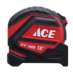Ace 16 ft. L X 3/4 in. W Compact Tape Measure 1 pk