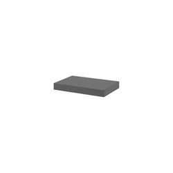 Dolle Big Boy 2 in. H X 17.5 in. W X 9.8 in. D Gray Wood Decorative Wall Shelf