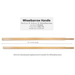 Truper Replacement Wheelbarrow Handle Hardwood