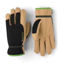 Hestra Job Unisex Indoor/Outdoor Work Gloves Black/Tan 3XL 1 pair