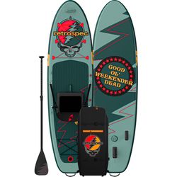 Retrospec Weekender Plus PVC Inflatable Green Paddleboard 6 in. H X 10.6 in. W X 33 in. L