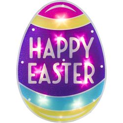 Impact Innovations Happy Easter Lighted Egg Glass/Plastic 1 pk