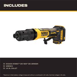DeWalt Brushless Cordless 1/4 in. Die Grinder Tool Only