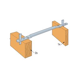 Simpson Strong-Tie 2.88 in. H X 8.38 in. W 18 Ga. Galvanized Steel Wedge Tie