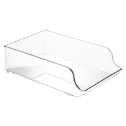 iDesign 4 in. H X 9 in. W X 13.75 in. D Plastic Water Bottle Storage Organizer