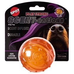Spot For Dog Orange TPR Ball Pet Toy 1 pk