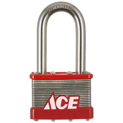 Ace 1-5/8 in. H X 2 in. W X 1-1/8  L Stainless Steel 4-Pin Cylinder Padlock