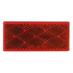 Peterson Quick-Mount Red Rectangular Reflector 12 pk