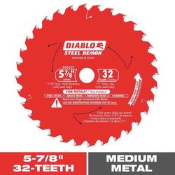 Diablo Steel Demon 5-7/8 in. D X 20 mm TiCo Hi-Density Carbide Metal Saw Blade 32 teeth 1 pk