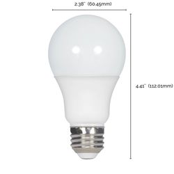 Satco . A19 E26 (Medium) LED Bulb Soft White 60 Watt Equivalence 10 pk