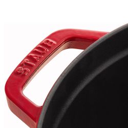 Staub Cast Iron Dutch Oven 9.45 in. 4 qt Cherry