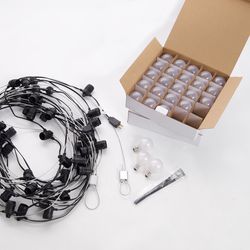 Belle Luci Holiday Bright Lights LED G50 Patio Light Set Warm White 50 ft. 50 lights