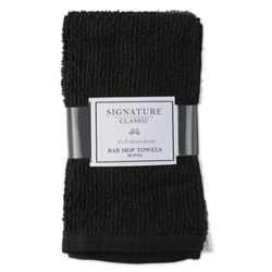Kane Home Black/Gray Cotton Bar Mop Dish Cloth 4 pk