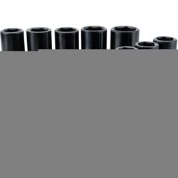 CRAFTSMAN 27 mm X 1/2 in. drive Metric 6 Point Deep Impact Socket Set 12 pc