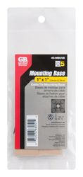 Gardner Bender 1 in. L Black Cable Tie Mounting Base 5 pk