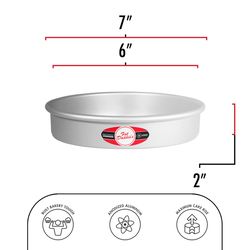 Fat Daddio's ProSeries 6 in. Round Cake Pan Silver 1 pc