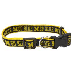 Pets First Michigan Wolverines Michigan Wolverines Michigan Wolverines Nylon Dog Collar Large