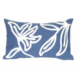 Liora Manne Visions I Blue Windsor Polyester Throw Pillow 12 in. H X 2 in. W X 20 in. L
