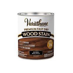 Varathane Semi-Transparent Dark Walnut Oil-Based Urethane Modified Alkyd Fast Dry Wood Stain 1 qt