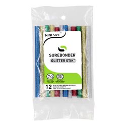 Surebonder 0.3 in. D X 4 in. L Glitter Glue Sticks Assorted Colors 12 pk