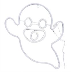 Alpine Ghost with Flashing Mouth Halloween Decor