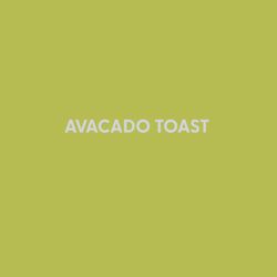 Chive Avocado Toast Blank Greeting Card