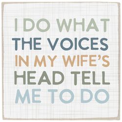 Sincere Surrounding Voices Wife's Head Magnet Wood/MDF 1 pk