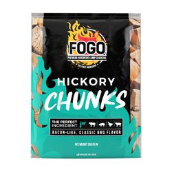 FOGO Premium Smoking All Natural Hickory Wood Chunks 350 cu in