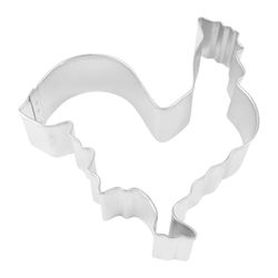 R&M International Corp 4 in. W X 4 in. L Rooster Cookie Cutter Silver 1 pc