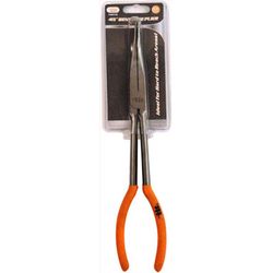 JMK Illinois Industrial Tool 11 in. Drop Forged Steel 45 Degree Long Nose Pliers