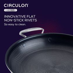 Circulon Stainless Steel Fry Pan 12.5 in. Silver