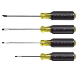 Klein Tools Cushion-Grip Screwdriver Set 4 pc