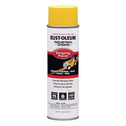 Rust-Oleum Industrial Choice Gloss Yellow Inverted Striping Paint 18 oz